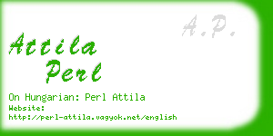 attila perl business card